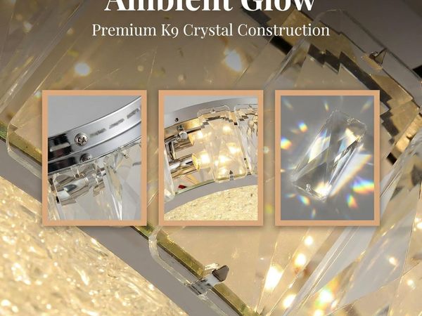 Crystal LED Ceiling Light Fixture 11.8" Flush for sale in Dublin for € ...