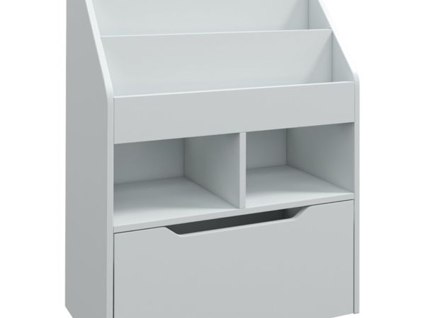 Kids' shelf with drawer, bookshelf with compartmen - Main image
