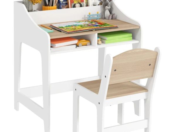 Children's Desk Set with Storage, Open Compartment - Main image