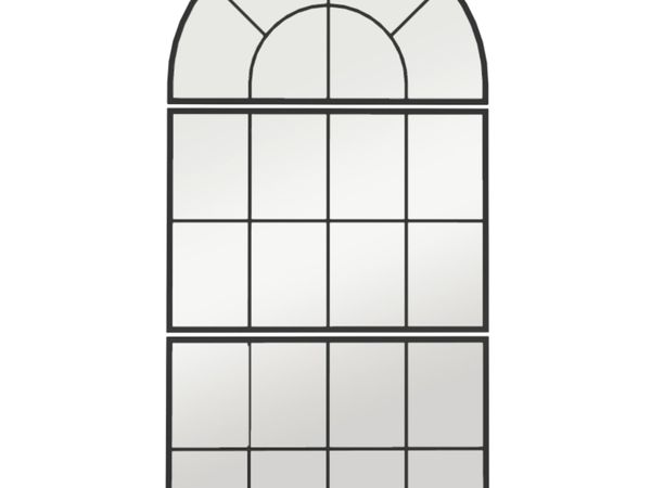 Arched wall mirror window-style wall mirror 3-piec - Main image