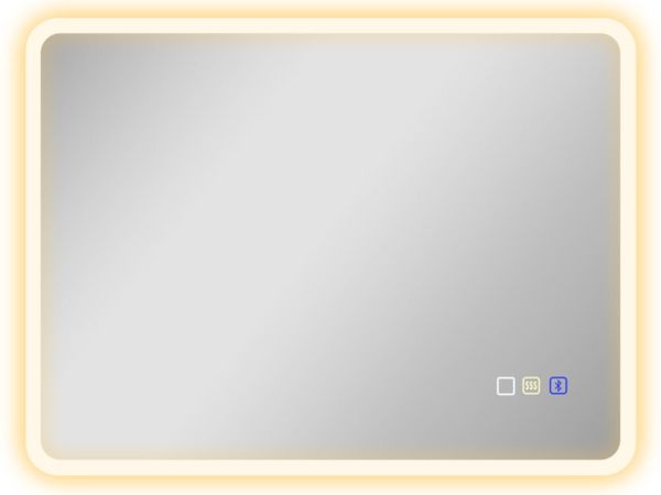 60 x 80 cm Backlit Illuminated Bathroom Mirror wit - Main image