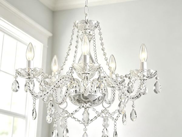 K9 Crystal Chandelier Pendant Light 5-Light - Main image