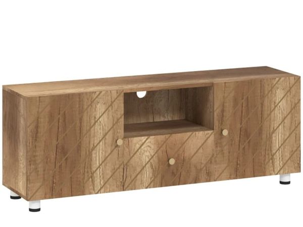 TV stand bench for TVs up to 50 inches with 2 cabi - Main image