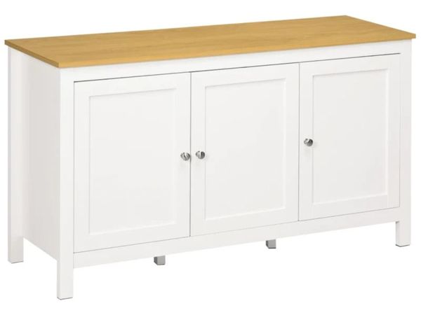 Buffet storage cabinet with 3 doors 2 adjustable s - Main image