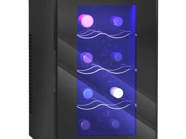 Mini Table Top Wine Fridge, 8 Bottle, 17L, 8-18℃, - Main image