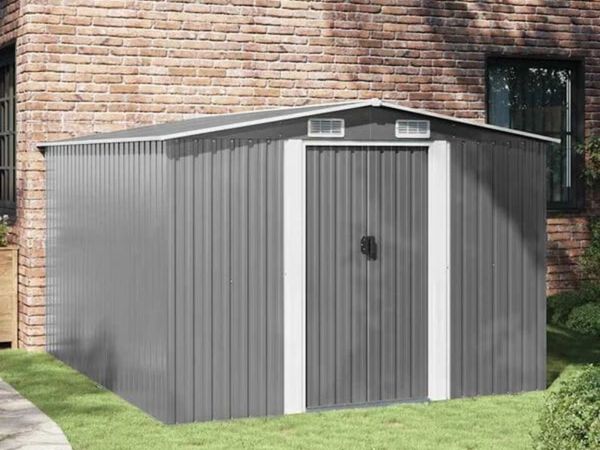 Garden Shed 257x298x178 cm Metal Grey

Description - Main image