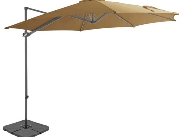 Garden Parasol with Portable Base Taupe

Descripti - Main image