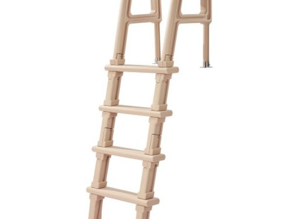 Swimming Pool Ladder, Inclined 5-Step Double Handr - Main image