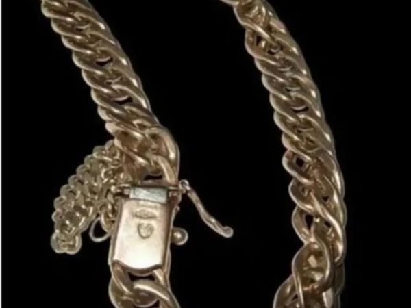 Vintage 9ct Hallmarked Gentlemans Bracelet - Main image