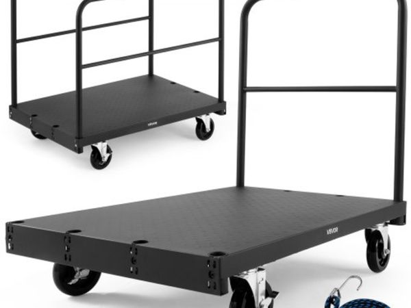 Cart Dolly, 816 kg Load Capacity, 2-in-1 Steel Pan - Main image