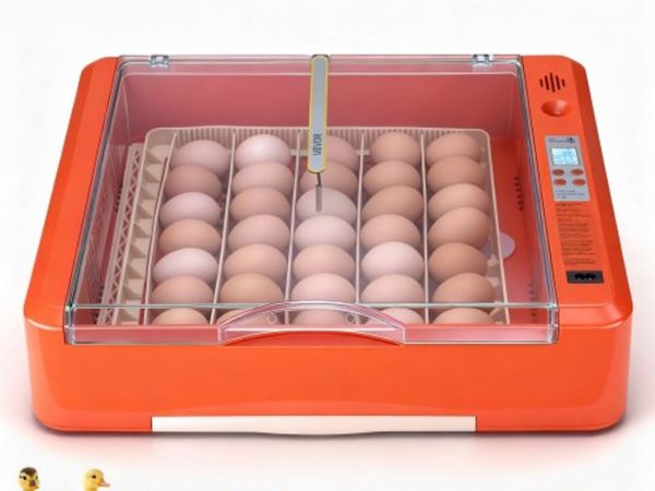 36 Egg Incubator, Automatic Egg Turner with LED Ca - Main image