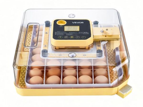 48 Egg Incubator, Automatic Egg Turner with LED Ca - Main image