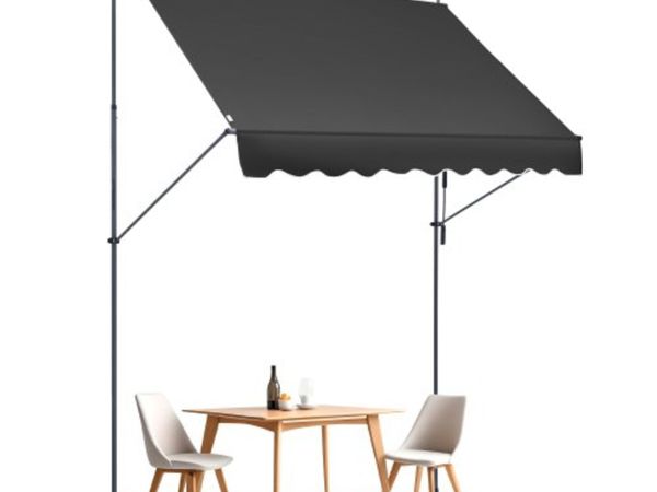 98 x 47" Patio Awning Retractable, Awning Sunshade - Main image