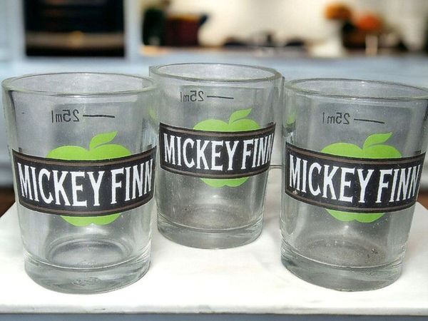 Trio of Vintage ‘Mickey Finn’ Shot Glasses - Main image
