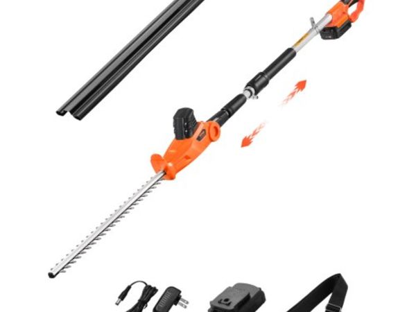 Electric Hedge Trimmer, 1200 RPM, 6.2 - 7.8 Ft Ext - Main image