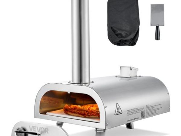 Pizza Oven Outdoor, 12" Pellet Pizza Oven, Portabl - Main image