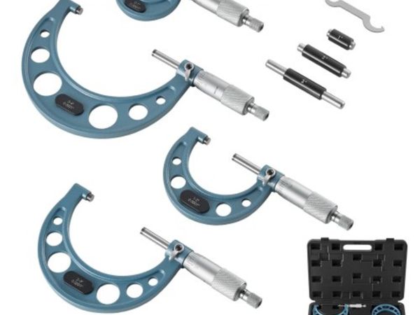 4 PCS Micrometer Set, 0–1/1–2/2–3/3–4 in Machinist - Main image