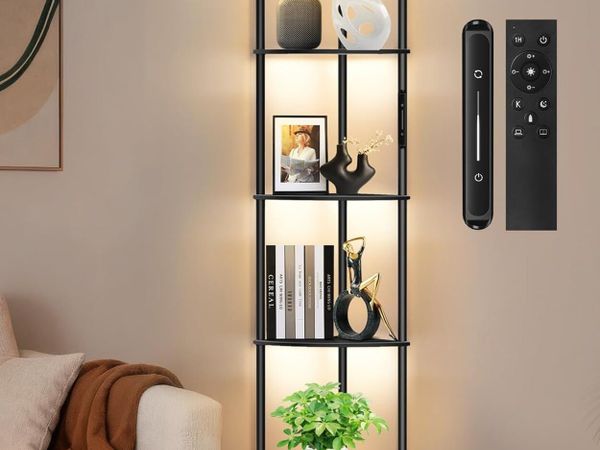 5 Tier Floor Lamp with Shelves LED Light - Main image