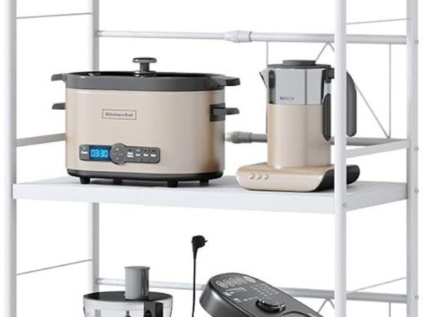 2 Tier Expandable Microwave Shelf Metal Stand - Main image