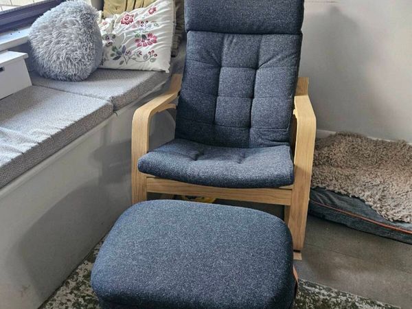 IKEA POÄNG Armchair and Footstool - Main image