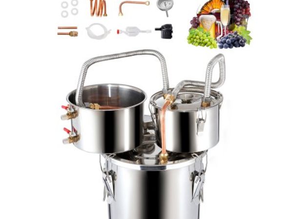 Alcohol Still, 3 Gal / 11.4 L Stainless Steel Wate - Main image
