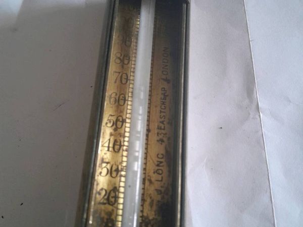 Vintage steam engine  barometer - Main image
