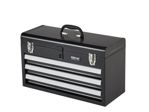 Metal Tool Box, 20.5-inch, Portable Metal Tool Box - Main image