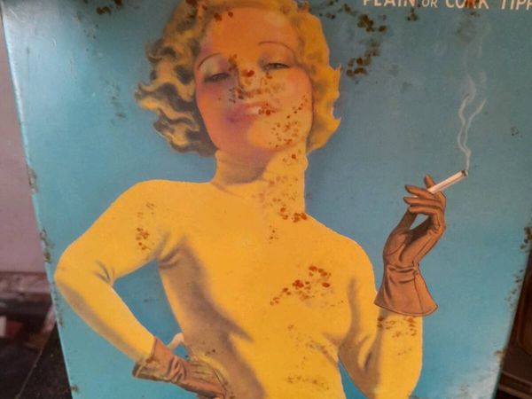 Vintage gold flake show card sign - Main image