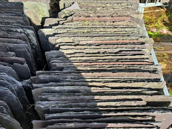 250 qy 26 inch xRandom width Bangor Blue Slates - Main image