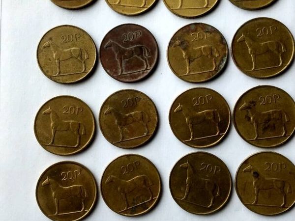 20.  20p irish coins - Main image