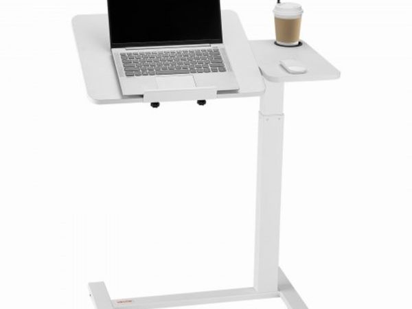 Overbed Table, Mobile Bed Side Table with Flip Des - Main image