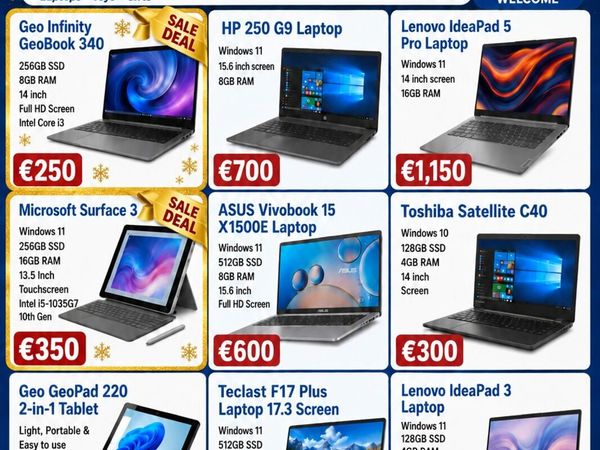 Laptops  & Tablets for Christmas. Great Value - Main image