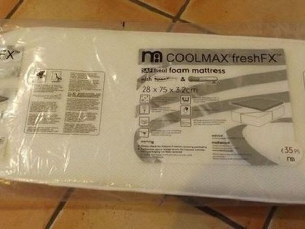 Mothercare SAFEseal Foam Mattress 28 × 75cm - Main image