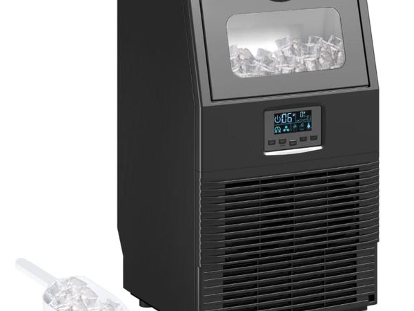 Commercial Ice Maker with 4kg Ice Storage - Black - Main image