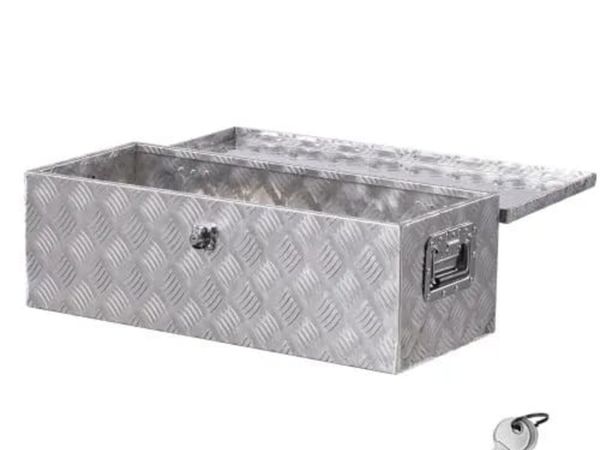 Heavy Duty Aluminum Truck Bed Tool Box, Stripes Pl - Main image