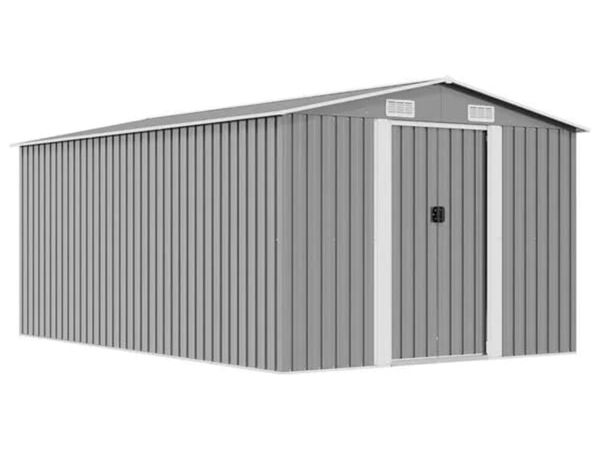 Garden Shed 257x392x181 cm Metal Grey

Description - Main image