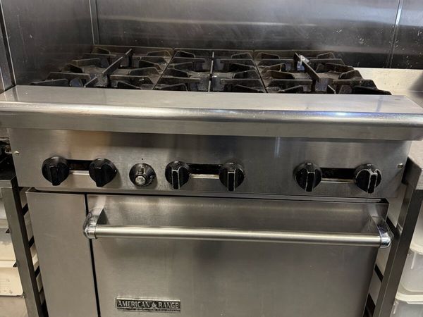 American range 6 burner with oven - Main image