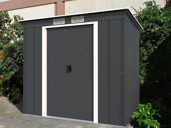 🏡 8x4 ECO PENT STEEL GARDEN SHED – FREE DELIVERY - Main image