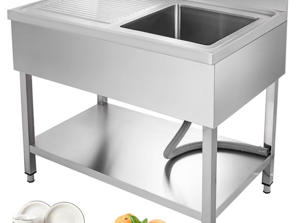 39.5-Inch Stainless Steel Professional Utility Sin - Main image