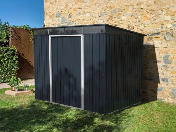 🏠 8x6 TOP PENT SKYLIGHT STEEL GARDEN SHED - Main image