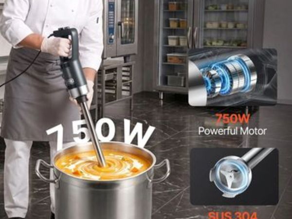 Commercial Immersion Blender, 750 Watt Heavy Duty - Main image
