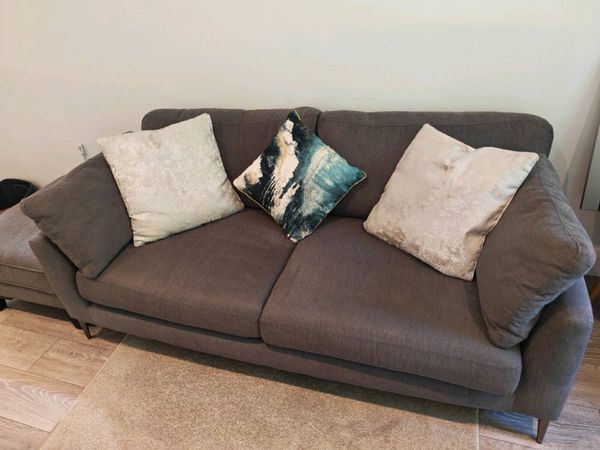 EZ Living 3 Seater Sofa & Matching Footstool - Main image