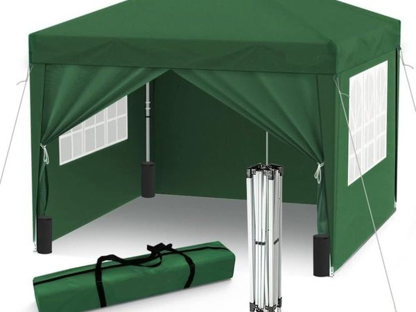 Gazebo 3x3m Pop Up Marquee with Sides & Bags - Main image