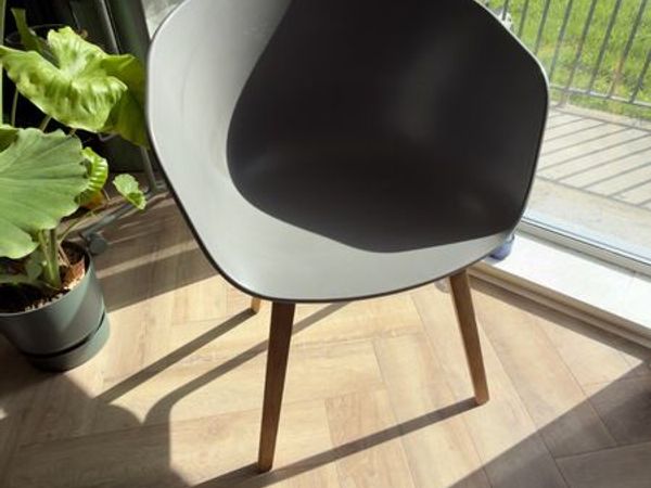 HAY About A Chair AAC22 Concrete Grey/Oak - Main image
