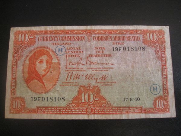 10 Shilling Lavery Note - 100 Euros - Main image