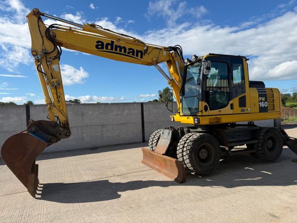 KOMATSU PW160-8 16 TON WHEELED EXCAVATOR - Main image