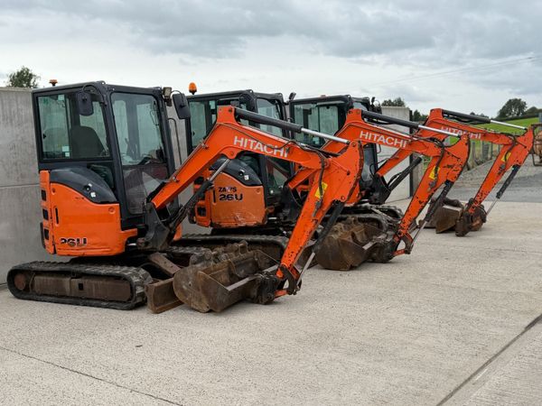 HITACHI ZX26U-6 CR 2.7 TON MINI DIGGER - Main image
