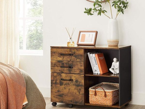 New Industrial Style Filing Cabinet - FREE P&P - Main image