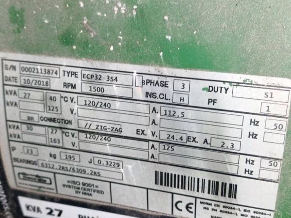 27 kva Single phase Generator - Main image