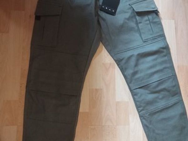 Brand new Oxford motorcycle cargo trousers Khaki - Main image